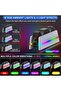 شاحن من يسماكس بتقنية USB، قاعدة شحن لذراع تحكم بلاي ستيشن 5 مع 9 أضواء RGB، متوافق مع PC - 2