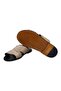 Mink Color Genuine Leather Men's Slippers - 3