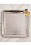 Silver Square Metal Tray - 3
