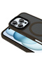 iPhone 16 Pro Max Case Magsafe Supported Camera Raised Matte Anti-Fingerprint Silicone Case - 3