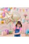 Mermaid Concept Balloon Set 8 Years Old - 17 Piece Extra Large Size Retro Balloon Seahorse and Whale Foil Balloon Set Birthday Party Decoration Set - 5
