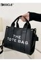Tote Bag One-shoulder Cross-body Women's Bag Handbag Versatile Commuting Large-capacity Women's Bag Casual Simple Exquisite Workmanship Hardware Reinforcement - 2