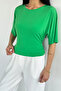 Gülseli Waist-Tied Short Sleeve Blouse - 2