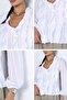V-Neck Ruffle Blouse - 5