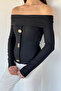 Women's Madonna Collar Gold Detailed Blouse - 3