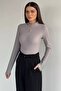 Women's Front Window Detailed Self-Patterned Blouse - 3