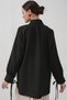 Women's Ruffled Long Shirt Tunic 1566 - Black - 5