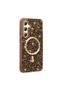 Galaxy S24 Fe Case with Glitter Diamonds and Magsafe Camera Raised Silicone Frame