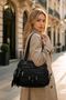 Multi-Compartment Fabric Unisex Shoulder Bag