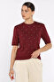 Self-Patterned Stoned Women's Blouse - 2