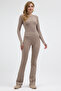 Women's Winter Fleece-Lined High-Waist Shaping Flared Leggings - 4