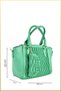 Loca Women's Wallet Hand and Shoulder Bag with Keychain Accessory - Green - 2