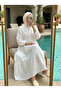 Women's Hijab Muslin Dress Reveals Underwear Without Lining - 3