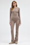 Women's Winter Fleece-Lined High-Waist Shaping Flared Leggings - 8