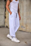 Men's Patterned Shalwar Trousers with Elastic Waist and Cuffs - 3