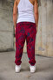 Men's Pleated Elastic Cuffed Patterned Shalwar Trousers - 2