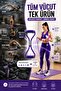 Intermediate Level 1 Piece Leg Hip Squat Fitness Exercise Resistance Rubber Pilates Band Plates Rubber - 6