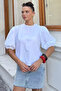 Women's Back Tie Detailed Blouse with Elastic Sleeves - 2