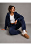 Women's Oversize Hooded Zip-Up Tracksuit Set – Sweatshirt & Jogger Pants - 3