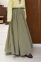 Green Ceinture Belted Linen Skirt - 2