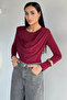 Women's Shawl Collar Lycra Blouse - 2