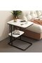 Taimi End Table, Wood and Metal, C-Shaped, Space-Saving, Multifunctional, Easy-Clean, Multifunctional, B