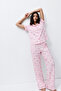 Standard Size Elasticated Pink Pajama Set - 5