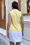 Women's Double-Breasted Collar Blouse with Side Tie Detail - 3