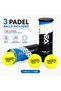 Padel Tour Padel Tennis Balls – Tube of 3 Premium Balls for Training, Practice & Recreational Play – High Visibility Yellow - 2