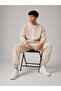 Unisex Peace Printed Oversize Bottom-Top Tracksuit Set - 2