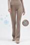 Women's Winter Fleece-Lined High-Waist Shaping Flared Leggings