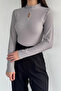 Women's Front Window Detailed Self-Patterned Blouse