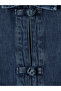 Lcw Vision Indigo Shirt Collar Ornament Buttoned Women's Jean Jacket - 6