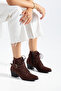 Women's Western Cowboy Lace-Up Buckle Zipper Thick Heeled Boots - 3