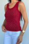Front-Stoned Camisole Blouse