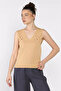 Women's V-Neck Zero Sleeve Knitwear Blouse (Available in S, M, L) - 2