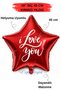 18 Inch 45 cm Foil Balloon |   I Love You Printed |   Valentine's Day Love Balloon Anniversary Marriage Proposal
