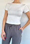 Women's Boat Neck Lycra Blouse - 4