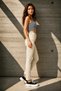 Women's Lycra Denim Skinny Fit High Waist Jeans Cream Trousers&Jeans - 2