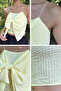 Women's Blouse with Rope Straps and Bow - 5