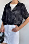 Women's Crop Athlete-Style Patterned Blouse - 3