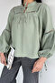 Women's Sleeveless Lace-Up Blouse - 3