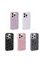 iPhone 14 Pro Case with Glitter Diamonds and Raised Camera Silicone Frame - 6
