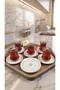 Mira Porcelain 6-Piece Tea Plate Set - 5