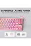 كيبورد ميكانيكي للالعاب G84 80% RGB مع اغطية مفاتيح لامعة من ايبوميكر | 2.4GHz/ Type-C/BT Wireless K - 5