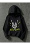 Children's Stay Cool Printed Hoodie Hooded Sweatshirt Combed Cotton Fabric 3 Yarns Ribbed Unisex Winter Sweatshirt - 3