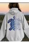 Unisex Men/Women Mymind Colorful Custom Printed Cotton Oversize Hooded Sweatshirt