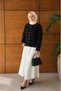 Women's Beard Knitwear Cardigan with Lace Collar - 6