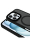 iPhone 16 Pro Max Case Magsafe Supported Camera Raised Matte Anti-Fingerprint Silicone Case - 2