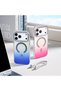 iPhone 17 Pro Max Case Color Gradient Magsafe Camera Raised Silicone Cover - 4